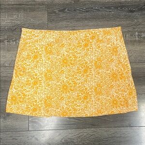 Rip Skirt yellow floral size XL